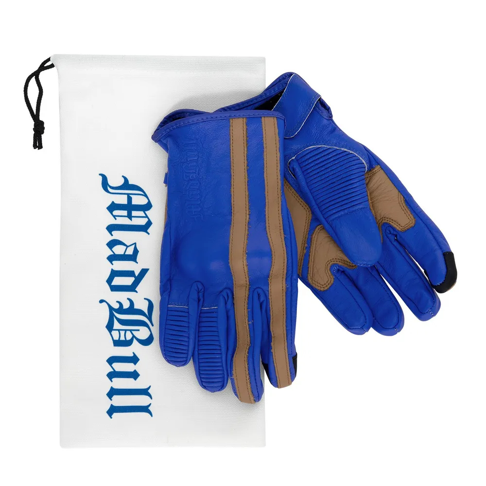 Перчатки мотоциклетные MadBull EASY RIDER Blue