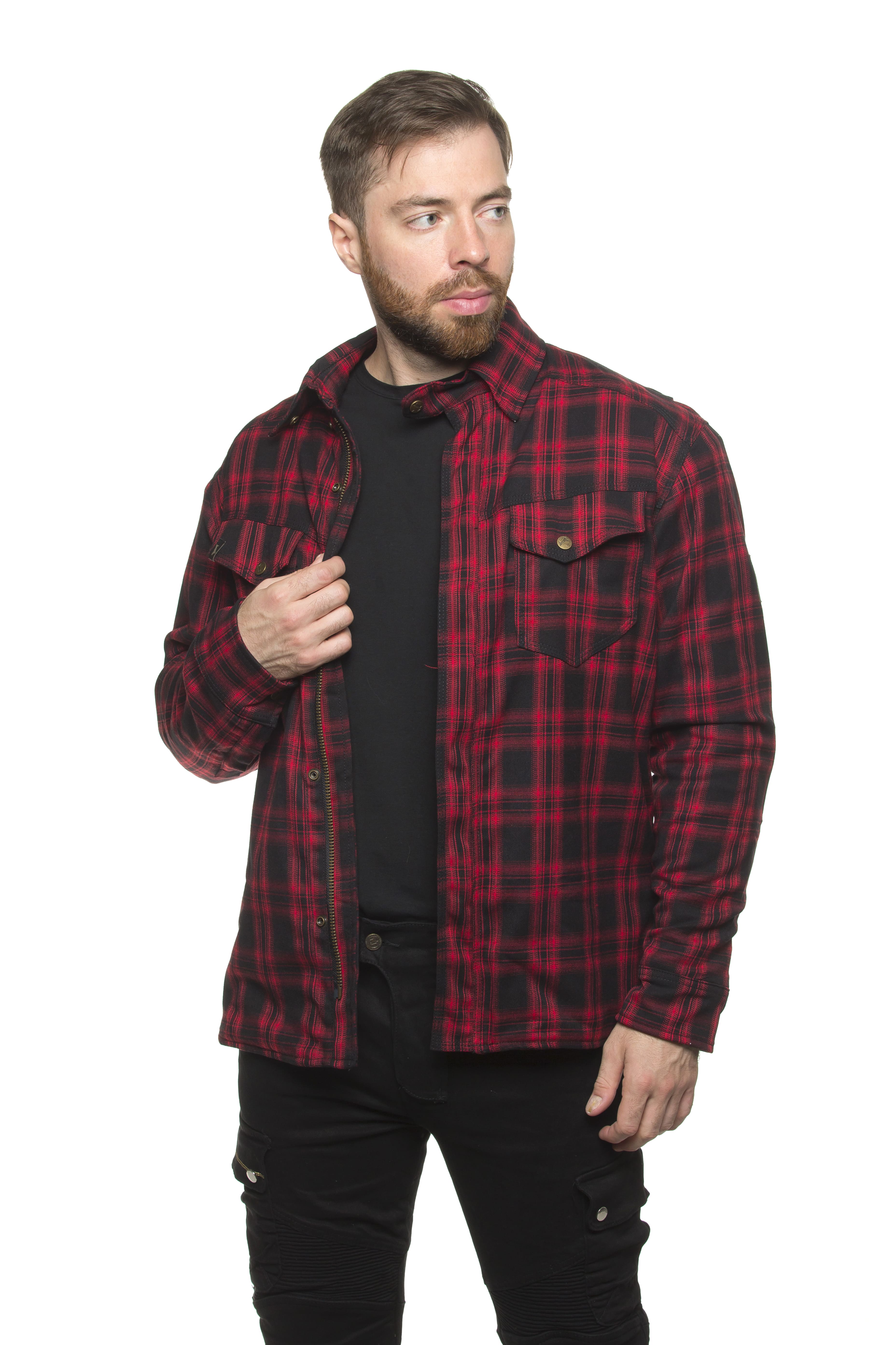 Моторубашка MadBull StreetRider Dyneema красная