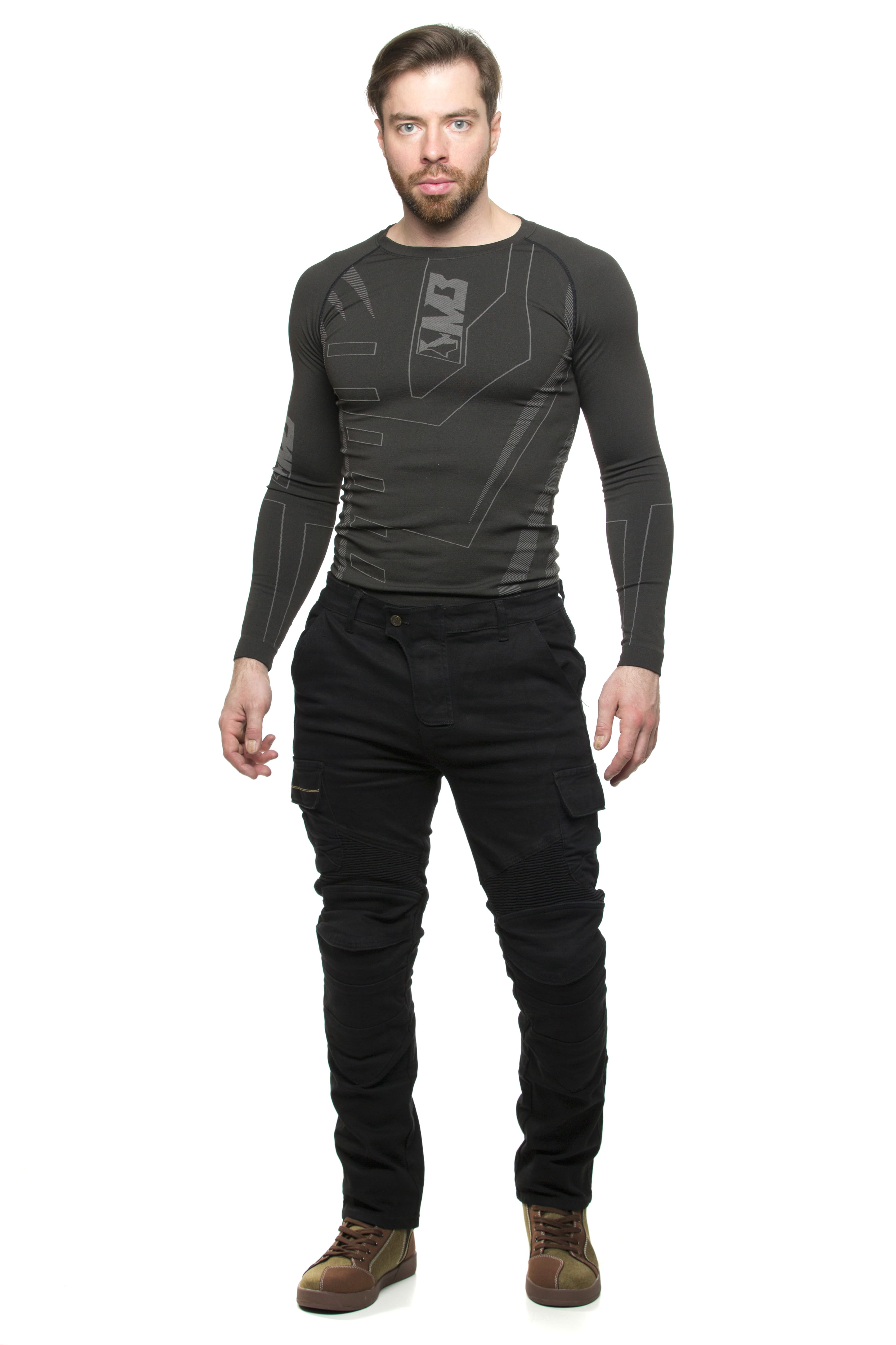 Мотобрюки MadBull Loong Biker Black