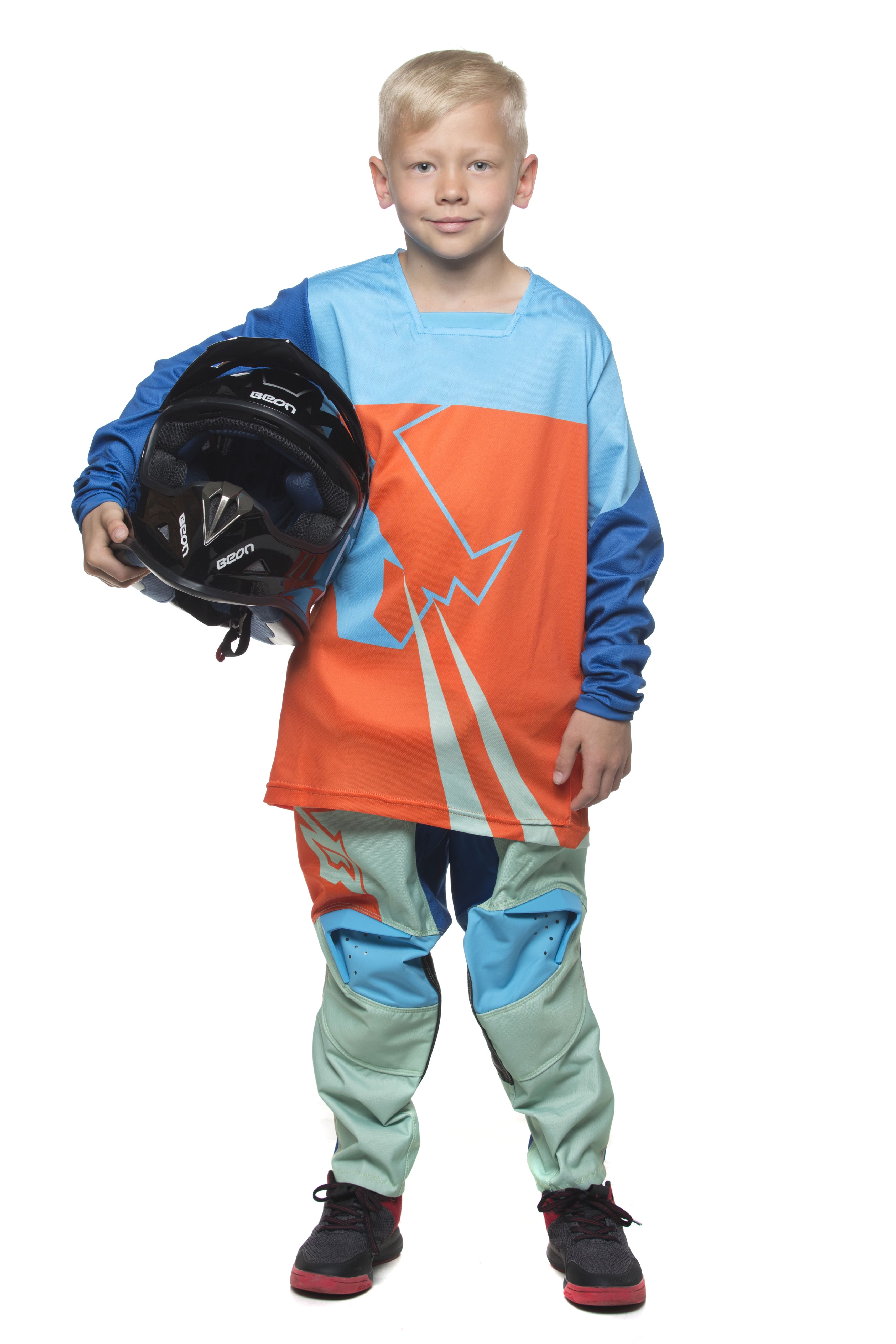 Мотокостюм MadBull MX Gear Kids NEON ORANGE