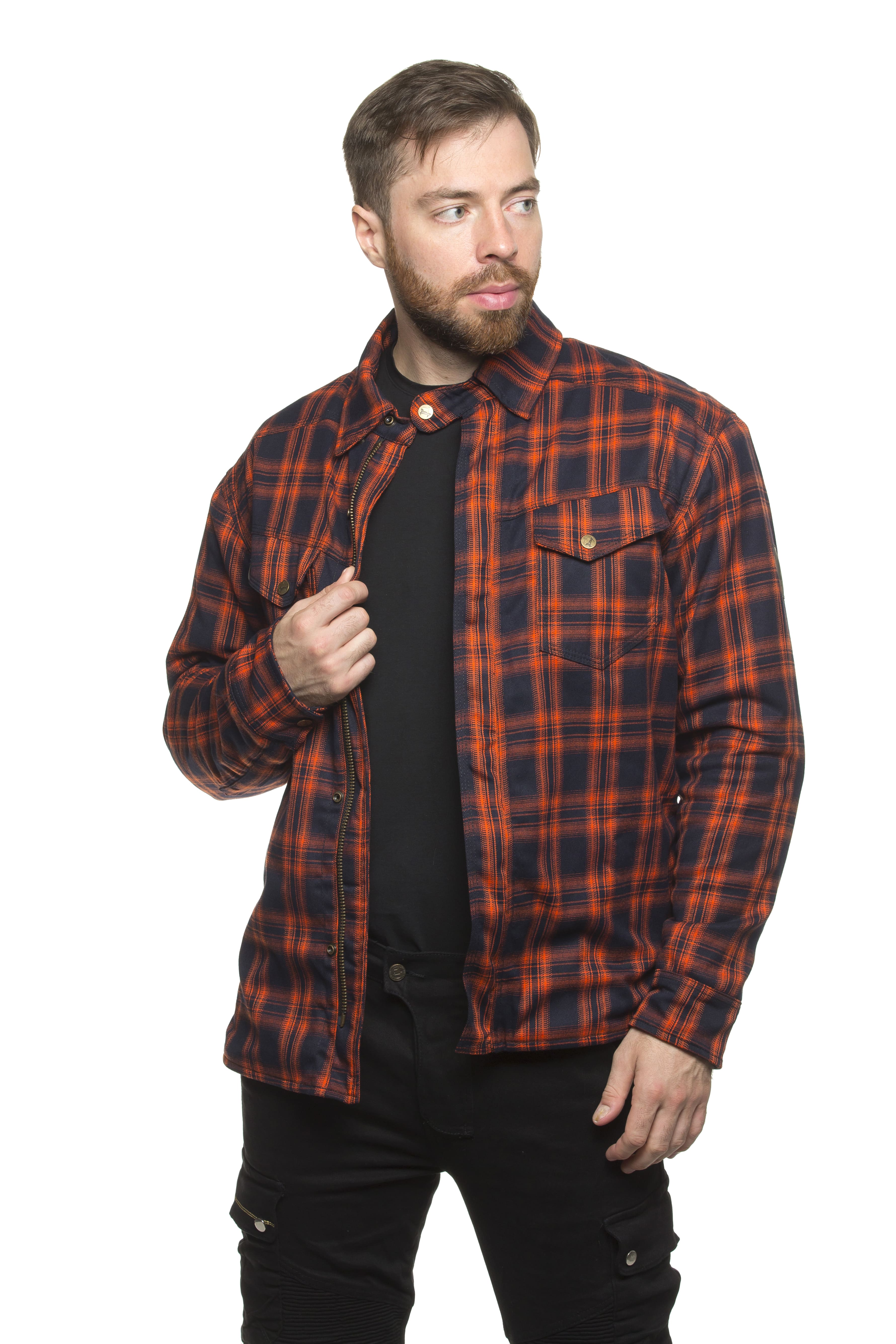 Моторубашка MadBull StreetRider Dyneema оранжевая