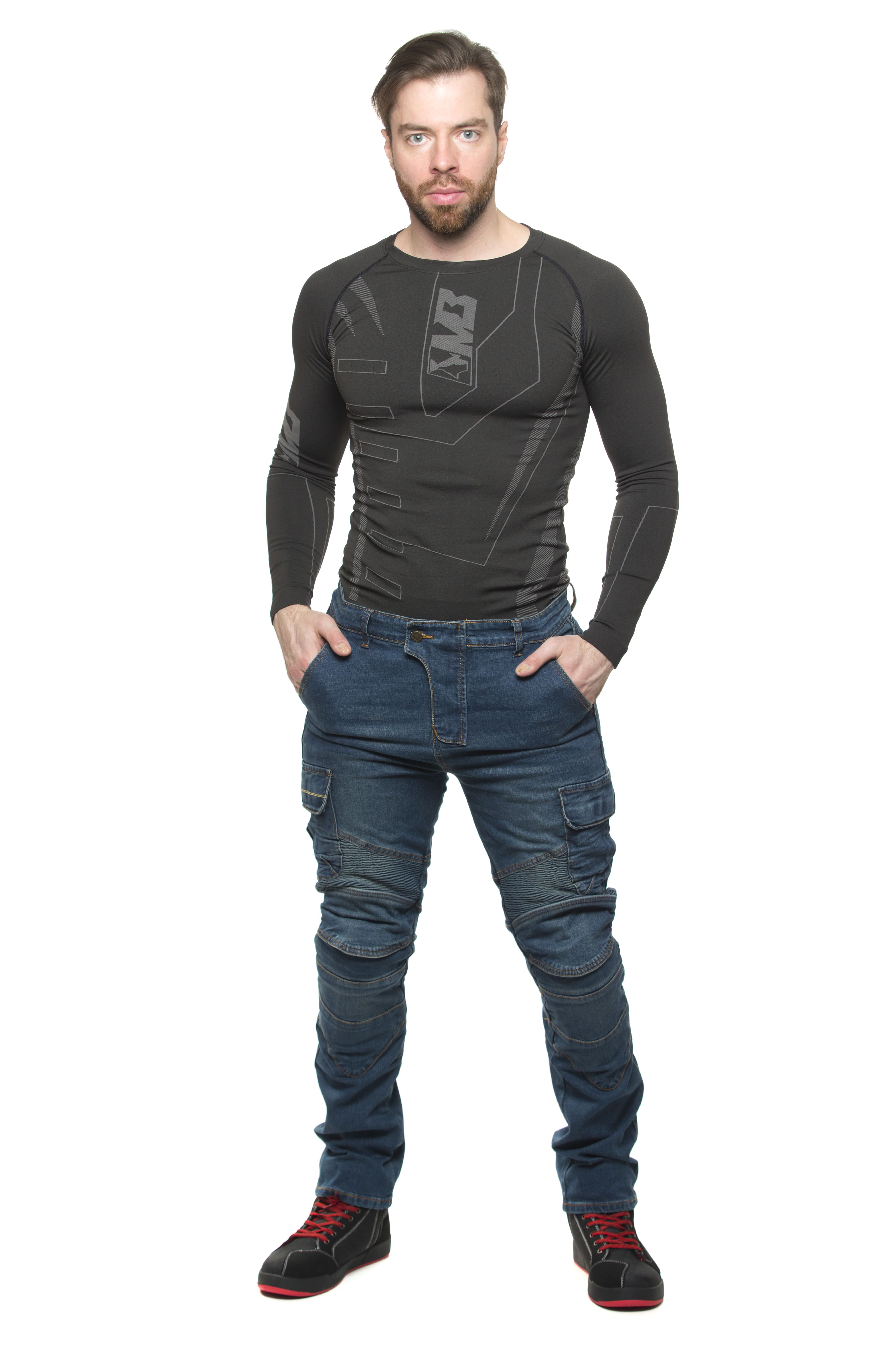 Мотобрюки MadBull Loong Biker Denim