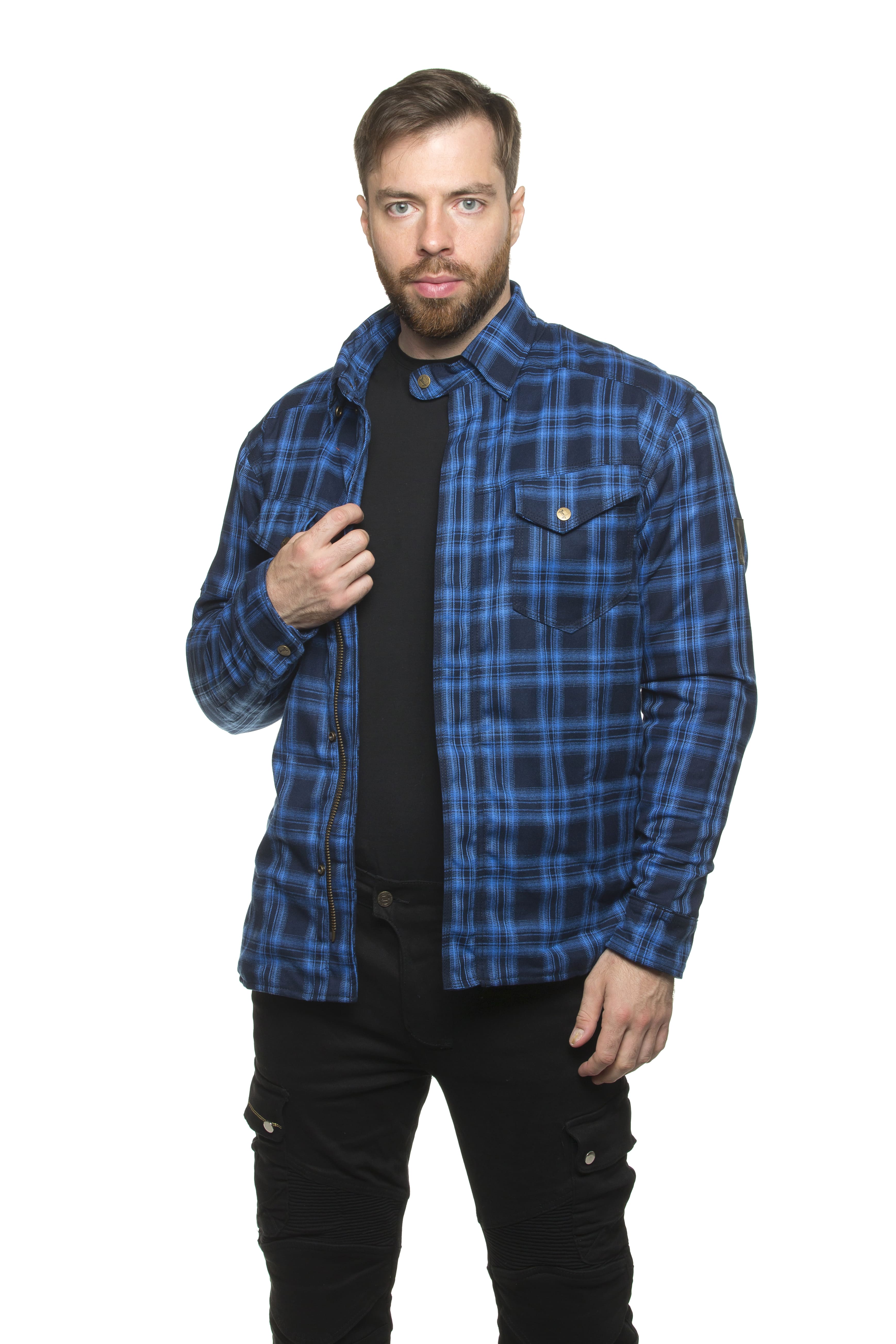 Моторубашка MadBull StreetRider Dyneema синяя