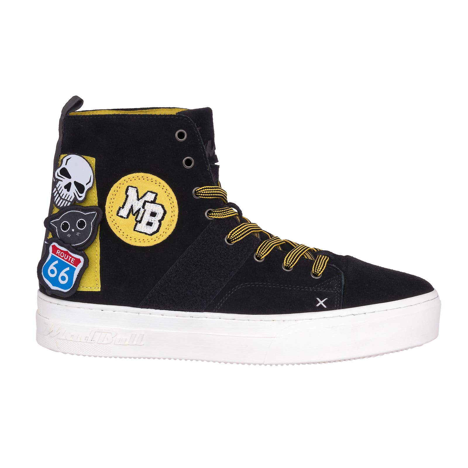 Кеды MadBull URBAN LX Velcro Black/Yellow