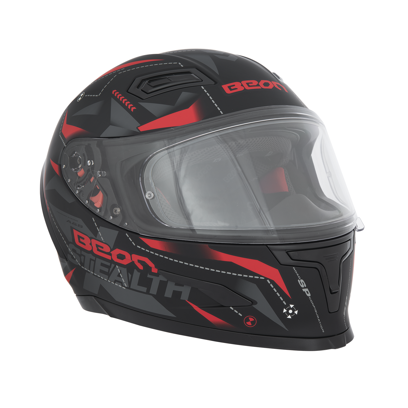 Stealth matt Black/Red