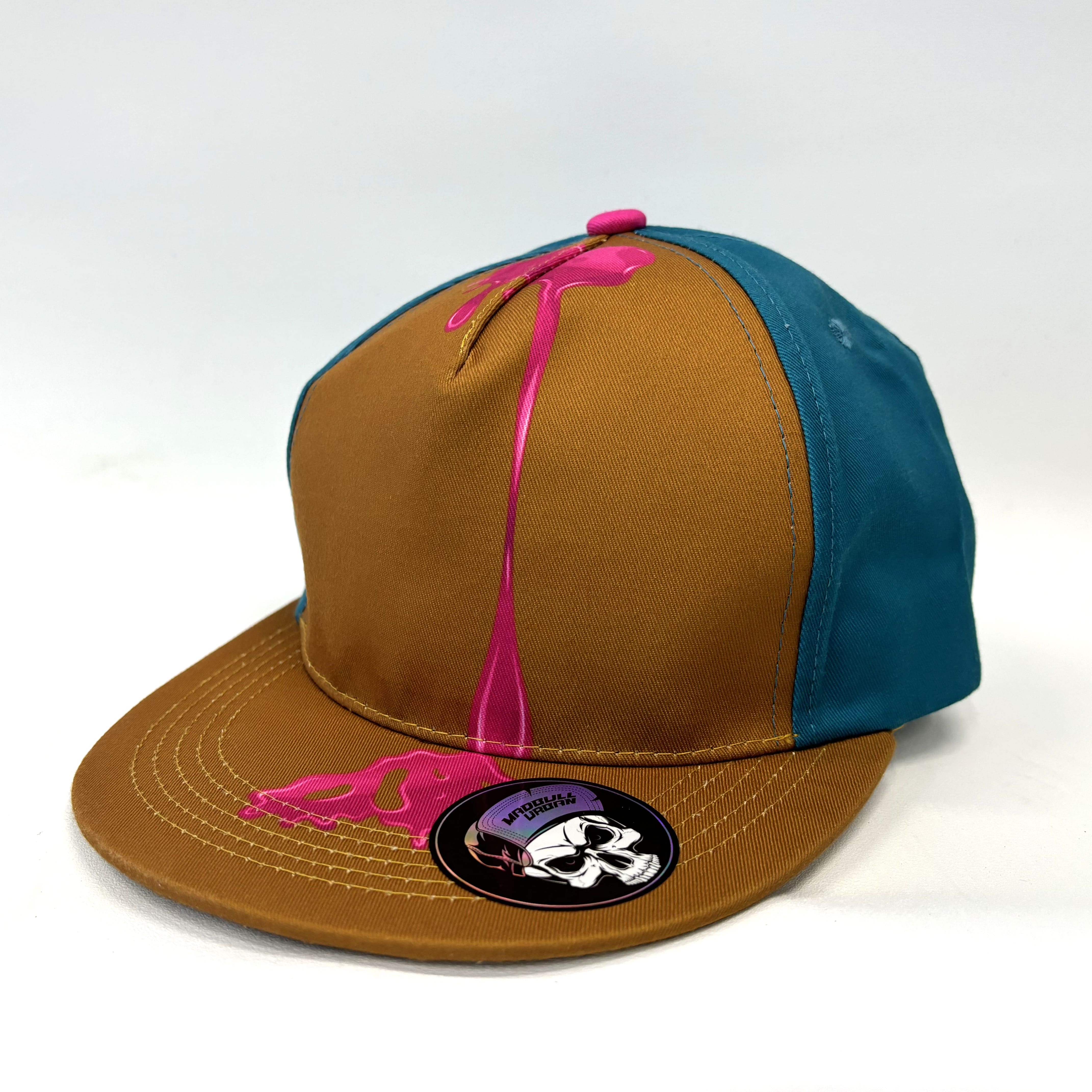 Бейсболка MadBull URBAN - BLUE & PINK SLIME